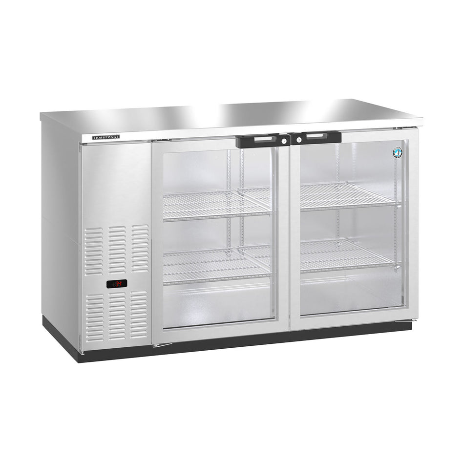 Hoshizaki BB59-G-S 59.5" 2-Door Commercial Back Bar Cooler, BB Series, 115V