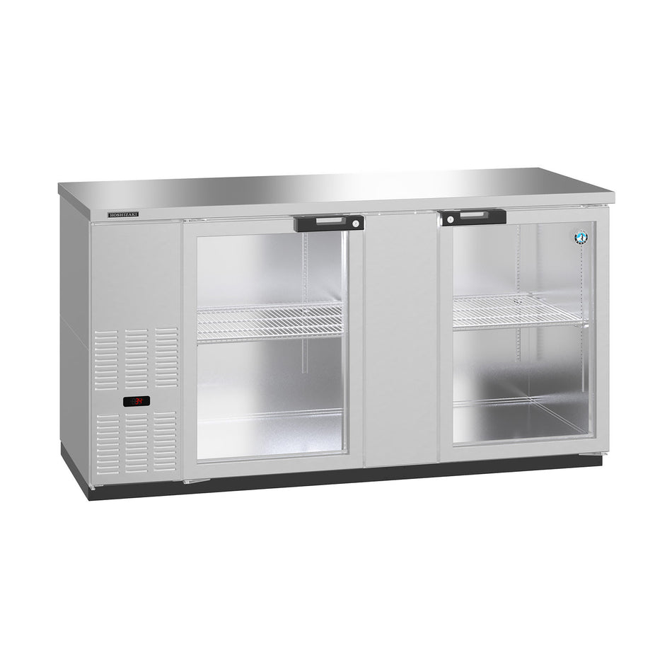 Hoshizaki BB69-G-S 69.5" 2-Door Commercial Back Bar Cooler, BB Series, 115V