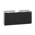 Hoshizaki BB80 80" 3-Door Commercial Back Bar Cooler, BB Series, 115V