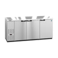 Hoshizaki BB80-S 80" 3-Door Commercial Back Bar Cooler, BB Series, 115V