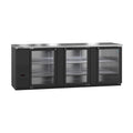 Hoshizaki BB95-G 95.5" 3-Door Commercial Back Bar Cooler, BB Series, 115V