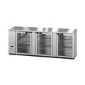 Hoshizaki BB95-G-S 95.5" 3-Door Commercial Back Bar Cooler, BB Series, 115V