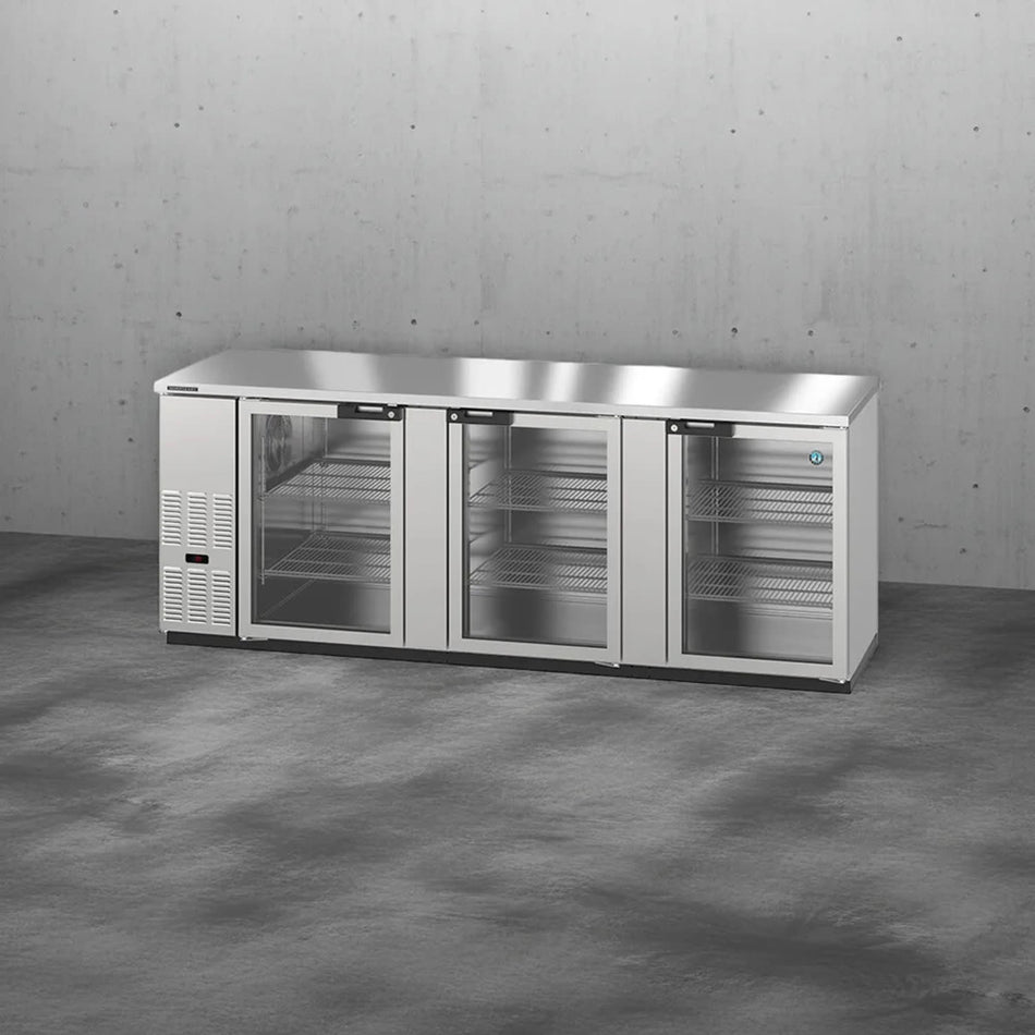 Hoshizaki BB95-G-S 95.5" 3-Door Commercial Back Bar Cooler, BB Series, 115V