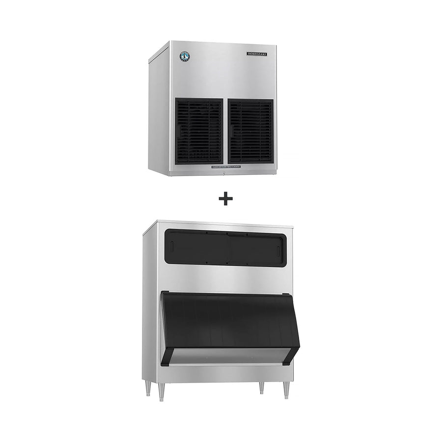 Hoshizaki F-1002MAJ/B-1150SS 980 lb/Day Flake Commercial Ice Machine & Ice Maker with Bin, Air Cooled, 1148 lb Storage, 115V