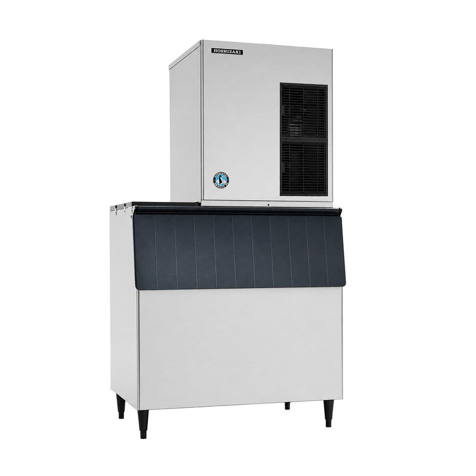 Hoshizaki F-1501MWJ/B-900SF/HS-2035 1624 lb/Day Flake Commercial Ice Machine & Ice Maker with Bin, Water Cooled, 900 lb Storage, 208/230V