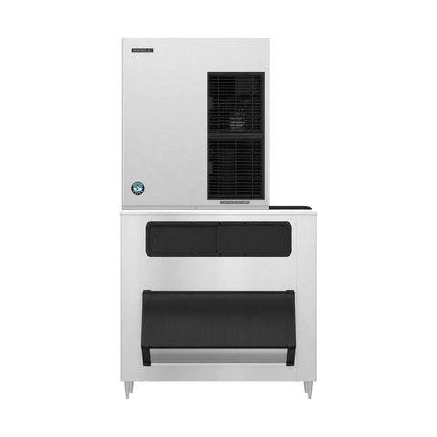 Hoshizaki F-1501MWJ-C/B-1150SS 1376 lb/Day Nugget Commercial Ice Machine & Ice Maker with Bin, Water Cooled, 1148 lb Storage, 208/230V