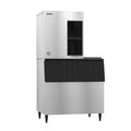 Hoshizaki F-2001MWJ/B-700SF/HS-2034 2043 lb/Day Flake Commercial Ice Machine & Ice Maker with Bin, Water Cooled, 700 lb Storage, 208/230V