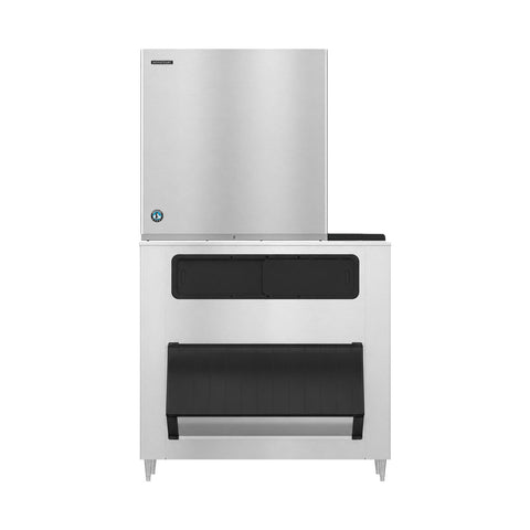 Hoshizaki KM-1100MWJ/B-1150SS 1073 lb/Day Crescent Cube Commercial Ice Machine & Ice Maker with Bin, Water Cooled, 1148 lb Storage, 208/230V