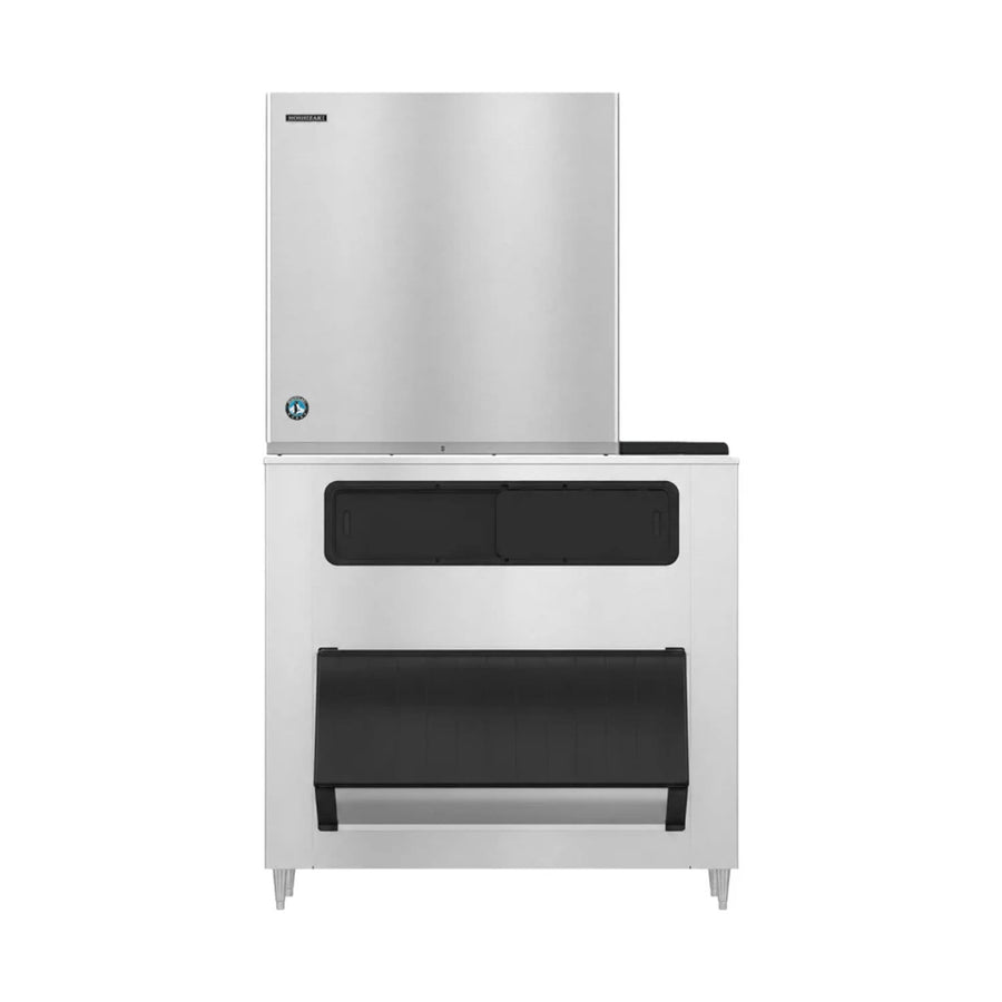Hoshizaki KM-1100MWJ/B-1300SS 1073 lb/Day Crescent Cube Commercial Ice Machine & Ice Maker with Bin, Water Cooled, 1304 lb Storage, 208/230V