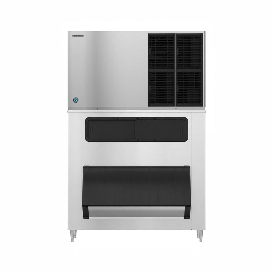 Hoshizaki KM-1301SAJ3/B-1300SS 1427 lb/Day Crescent Cube Commercial Ice Machine & Ice Maker with Bin, Air Cooled, 1304 lb Storage, 208/230V