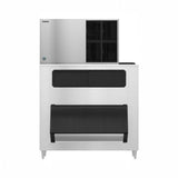 Hoshizaki KM-1301SAJ3/B-1500SS 1427 lb/Day Crescent Cube Commercial Ice Machine & Ice Maker with Bin, Air Cooled, 1500 lb Storage, 208/230V
