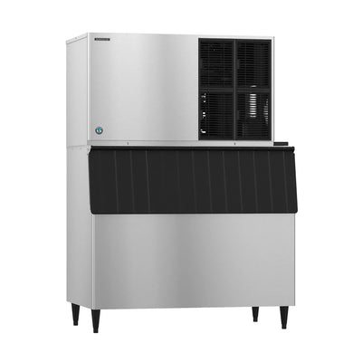 Hoshizaki KM-1301SAJ3/B-800SF 1427 lb/Day Crescent Cube Commercial Ice Machine & Ice Maker with Bin, Air Cooled, 800 lb Storage, 208/230V