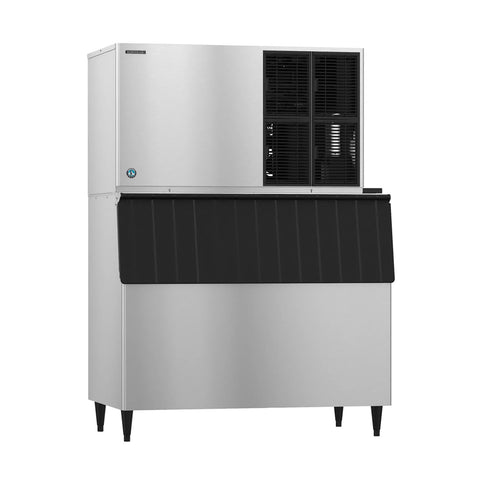 Hoshizaki KM-1301SAJ3/B-800SF 1427 lb/Day Crescent Cube Commercial Ice Machine & Ice Maker with Bin, Air Cooled, 800 lb Storage, 208/230V