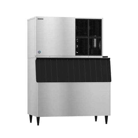 Hoshizaki KM-1301SAJ3/B-900SF/HS-2032 1427 lb/Day Crescent Cube Commercial Ice Machine & Ice Maker with Bin, Air Cooled, 900 lb Storage, 208/230V