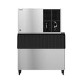 Hoshizaki KM-1301SAJ/B-800SF 1365 lb/Day Crescent Cube Commercial Ice Machine & Ice Maker with Bin, Air Cooled, 800 lb Storage, 208/230V