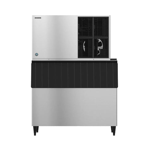Hoshizaki KM-1301SAJ/B-800SF 1365 lb/Day Crescent Cube Commercial Ice Machine & Ice Maker with Bin, Air Cooled, 800 lb Storage, 208/230V