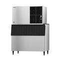 Hoshizaki KM-1301SAJ/B-800SF 1365 lb/Day Crescent Cube Commercial Ice Machine & Ice Maker with Bin, Air Cooled, 800 lb Storage, 208/230V