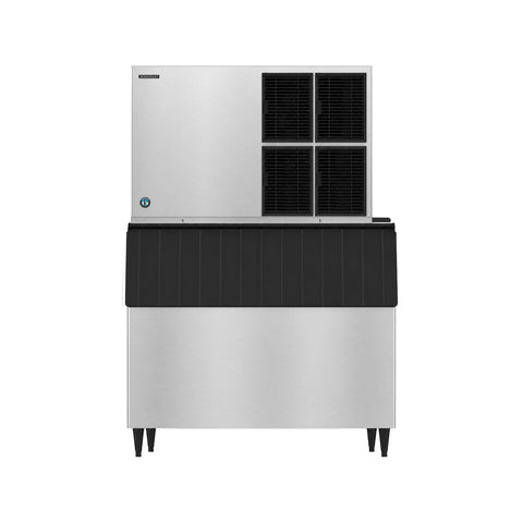 Hoshizaki KM-1301SAJ/B-900SF/HS-2032 1365 lb/Day Crescent Cube Commercial Ice Machine & Ice Maker with Bin, Air Cooled, 900 lb Storage, 208/230V