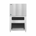 Hoshizaki KM-1301SWJ/B-1300SS 1247 lb/Day Crescent Cube Commercial Ice Machine & Ice Maker with Bin, Water Cooled, 1304 lb Storage, 208/230V