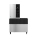 Hoshizaki KM-1340MAJ/B-900SF/HS-2035 1275 lb/Day Crescent Cube Commercial Ice Machine & Ice Maker with Bin, Air Cooled, 900 lb Storage, 208/230V
