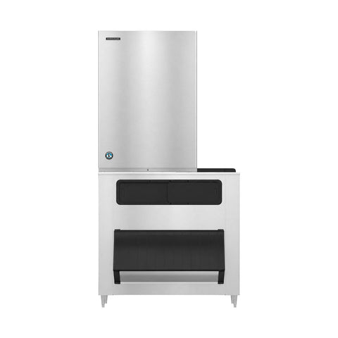 Hoshizaki KM-1340MWJ/B-1150SS 1323 lb/Day Crescent Cube Commercial Ice Machine & Ice Maker with Bin, Water Cooled, 1148 lb Storage, 208/230V
