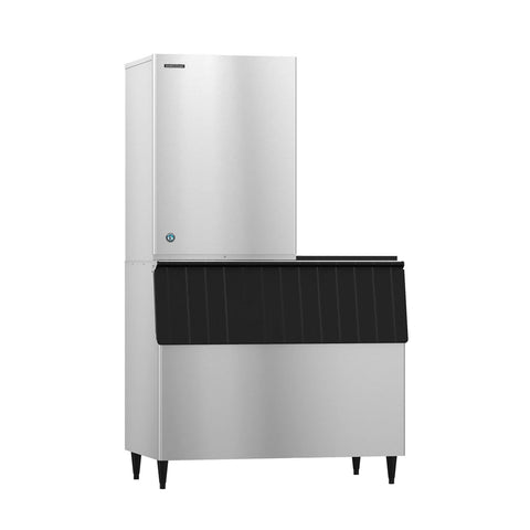 Hoshizaki KM-1340MWJ/B-900SF/HS-2035 1323 lb/Day Crescent Cube Commercial Ice Machine & Ice Maker with Bin, Water Cooled, 900 lb Storage, 208/230V