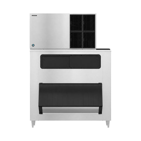 Hoshizaki KM-1601SAJ3/B-1500SS 1513 lb/Day Crescent Cube Commercial Ice Machine & Ice Maker with Bin, Air Cooled, 1500 lb Storage, 208/230V