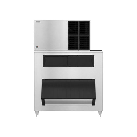 Hoshizaki KM-1601SAJ/B-1650SS 1513 lb/Day Crescent Cube Commercial Ice Machine & Ice Maker with Bin, Air Cooled, 1605 lb Storage, 208/230V
