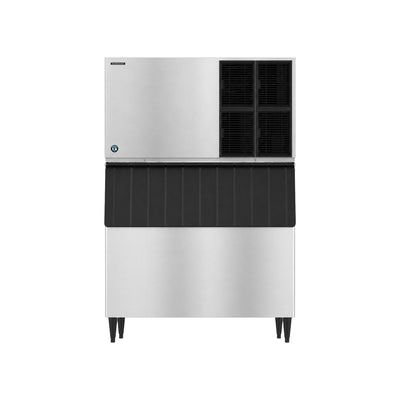 Hoshizaki KM-1601SAJ/B-800SF 1513 lb/Day Crescent Cube Commercial Ice Machine & Ice Maker with Bin, Air Cooled, 800 lb Storage, 208/230V