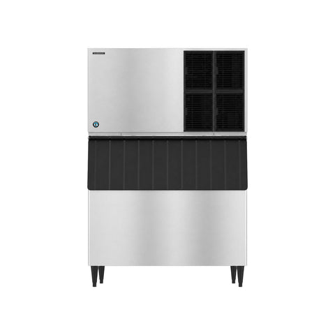 Hoshizaki KM-1601SAJ/B-800SF 1513 lb/Day Crescent Cube Commercial Ice Machine & Ice Maker with Bin, Air Cooled, 800 lb Storage, 208/230V