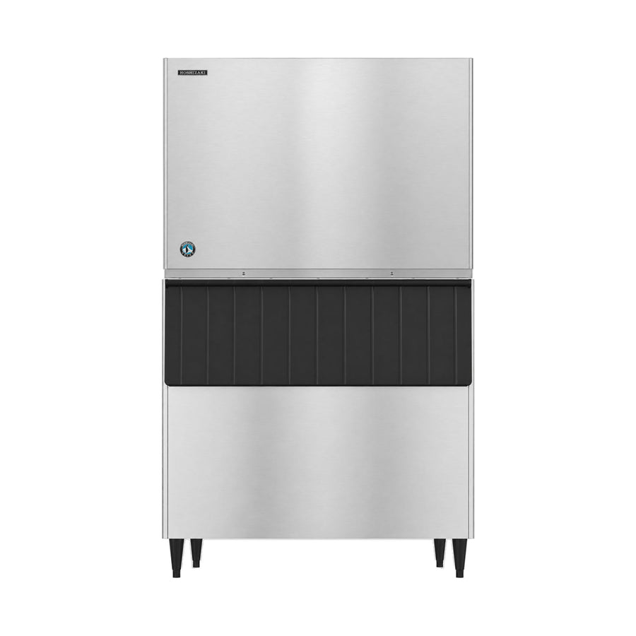 Hoshizaki KM-1601SWJ/B-800SF 1660 lb/Day Crescent Cube Commercial Ice Machine & Ice Maker with Bin, Water Cooled, 800 lb Storage, 208/230V