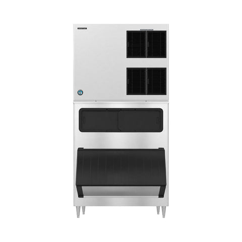 Hoshizaki KM-1900SAJ3/B-1150SS 1865 lb/Day Crescent Cube Commercial Ice Machine & Ice Maker with Bin, Air Cooled, 1148 lb Storage, 208/230V