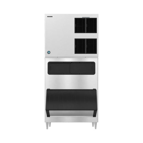 Hoshizaki KM-1900SAJ3/B-1300SS 1865 lb/Day Crescent Cube Commercial Ice Machine & Ice Maker with Bin, Air Cooled, 1304 lb Storage, 208/230V