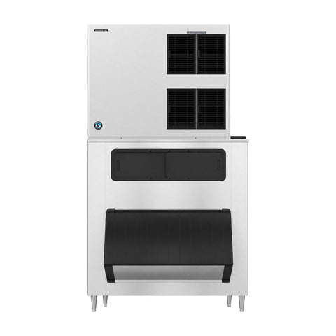 Hoshizaki KM-1900SAJ3/B-1500SS 1865 lb/Day Crescent Cube Commercial Ice Machine & Ice Maker with Bin, Air Cooled, 1500 lb Storage, 208/230V
