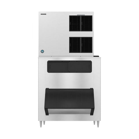 Hoshizaki KM-1900SAJ3/B-1650SS 1865 lb/Day Crescent Cube Commercial Ice Machine & Ice Maker with Bin, Air Cooled, 1605 lb Storage, 208/230V