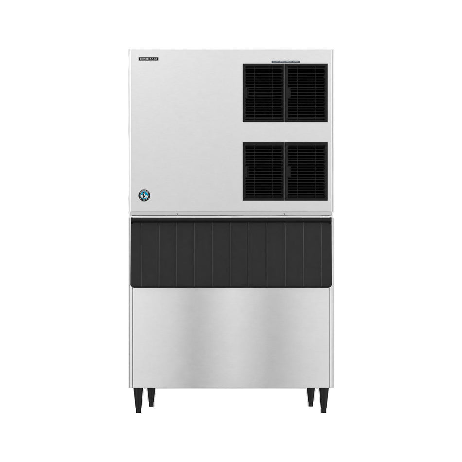 Hoshizaki KM-1900SAJ3/B-800SF 1865 lb/Day Crescent Cube Commercial Ice Machine & Ice Maker with Bin, Air Cooled, 800 lb Storage, 208/230V