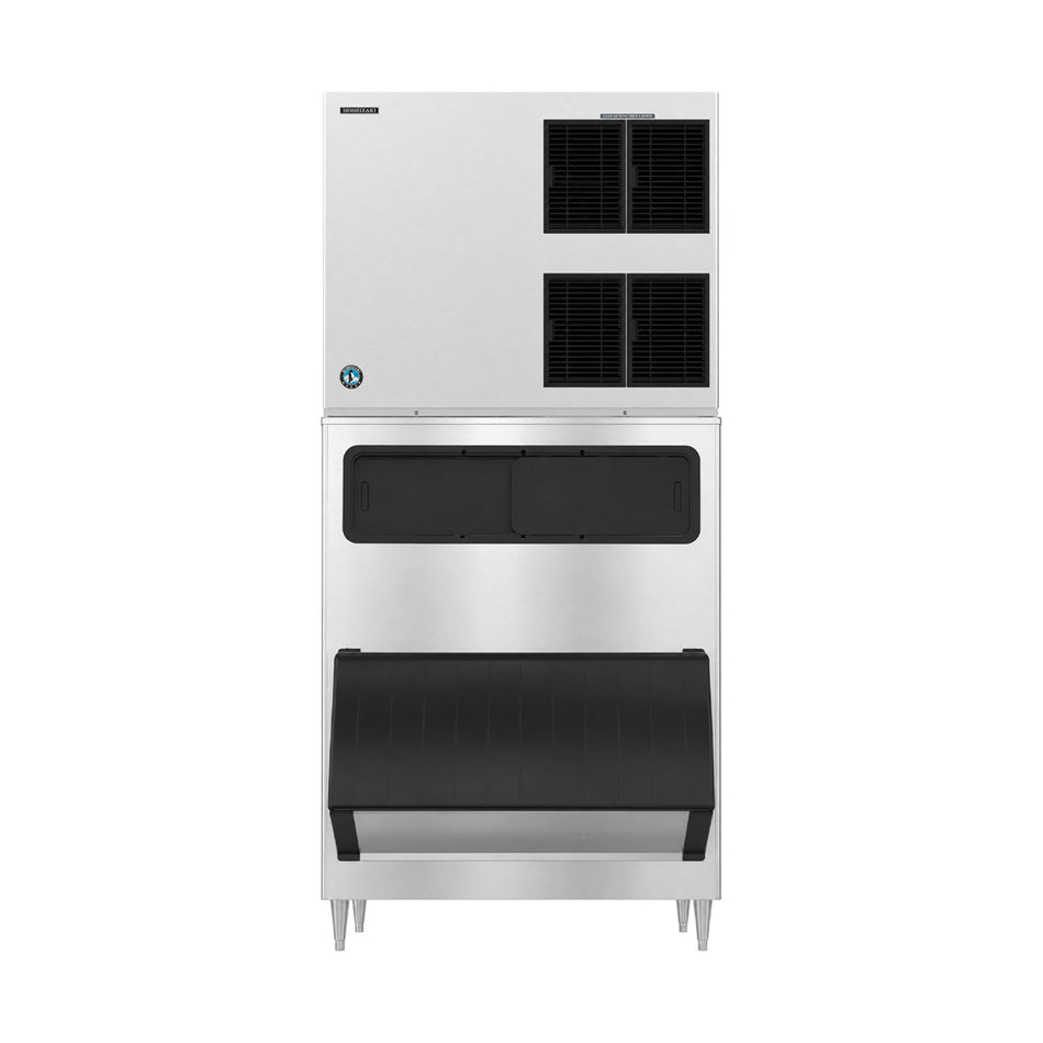 Hoshizaki KM-1900SAJ/B-1300SS 1875 lb/Day Crescent Cube Commercial Ice Machine & Ice Maker with Bin, Air Cooled, 1304 lb Storage, 208/230V