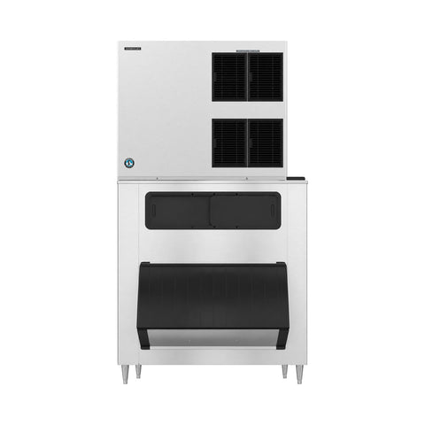 Hoshizaki KM-1900SAJ/B-1500SS 1875 lb/Day Crescent Cube Commercial Ice Machine & Ice Maker with Bin, Air Cooled, 1500 lb Storage, 208/230V
