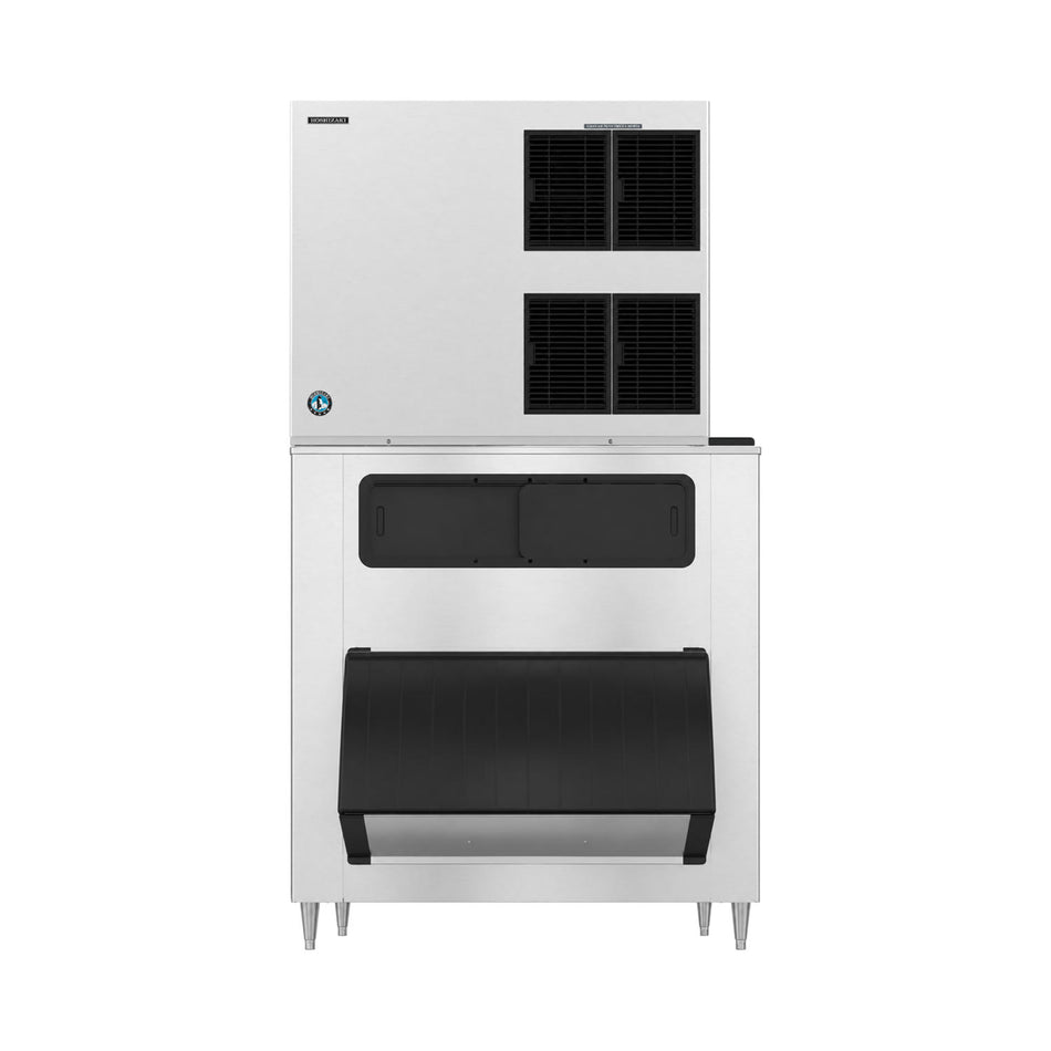 Hoshizaki KM-1900SAJ/B-1500SS 1875 lb/Day Crescent Cube Commercial Ice Machine & Ice Maker with Bin, Air Cooled, 1500 lb Storage, 208/230V