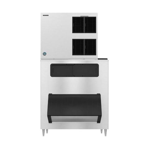 Hoshizaki KM-1900SAJ/B-1650SS 1875 lb/Day Crescent Cube Commercial Ice Machine & Ice Maker with Bin, Air Cooled, 1605 lb Storage, 208/230V