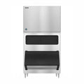 Hoshizaki KM-1900SWJ3/B-1150SS 1880 lb/Day Crescent Cube Commercial Ice Machine & Ice Maker with Bin, Water Cooled, 1148 lb Storage, 208/230V