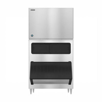 Hoshizaki KM-1900SWJ/B-1150SS 1880 lb/Day Crescent Cube Commercial Ice Machine & Ice Maker with Bin, Water Cooled, 1148 lb Storage, 208/230V