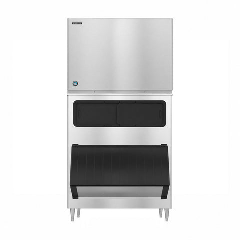 Hoshizaki KM-1900SWJ/B-1150SS 1880 lb/Day Crescent Cube Commercial Ice Machine & Ice Maker with Bin, Water Cooled, 1148 lb Storage, 208/230V