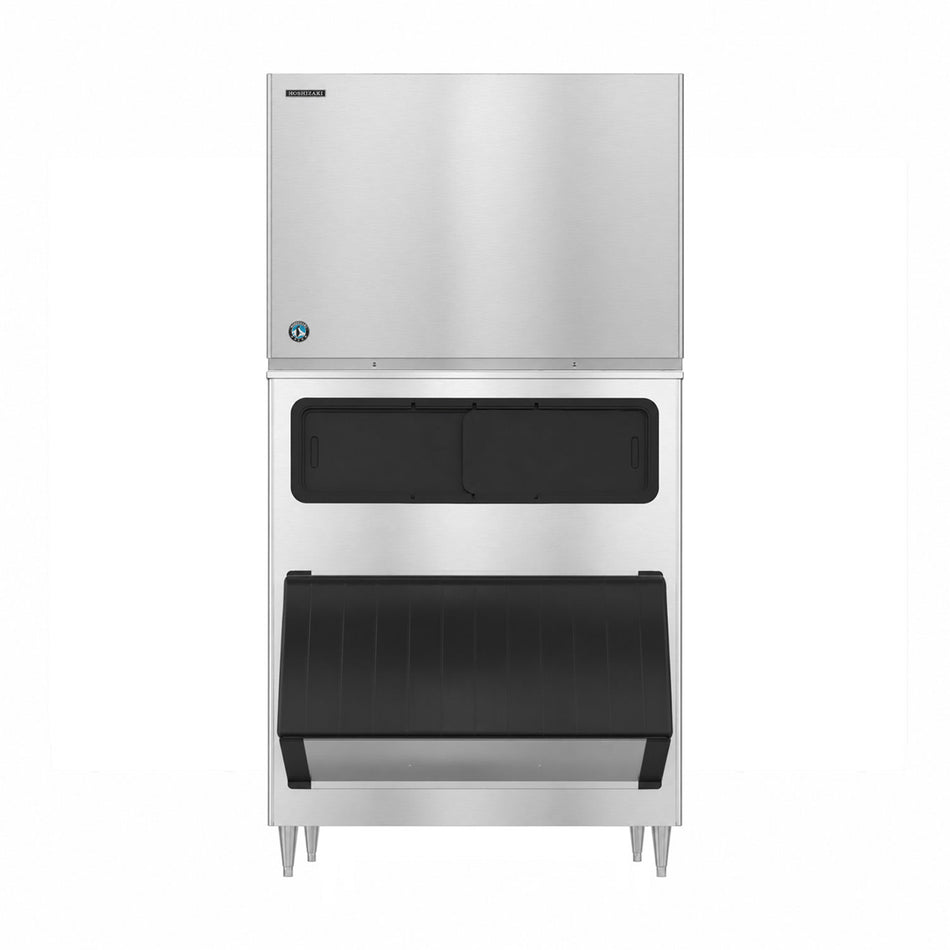 Hoshizaki KM-1900SWJ/B-1150SS 1880 lb/Day Crescent Cube Commercial Ice Machine & Ice Maker with Bin, Water Cooled, 1148 lb Storage, 208/230V