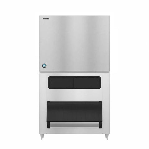 Hoshizaki KM-2600SWJ3/B-1300SS 2482 lb/Day Crescent Cube Commercial Ice Machine & Ice Maker with Bin, Water Cooled, 1304 lb Storage, 208/230V