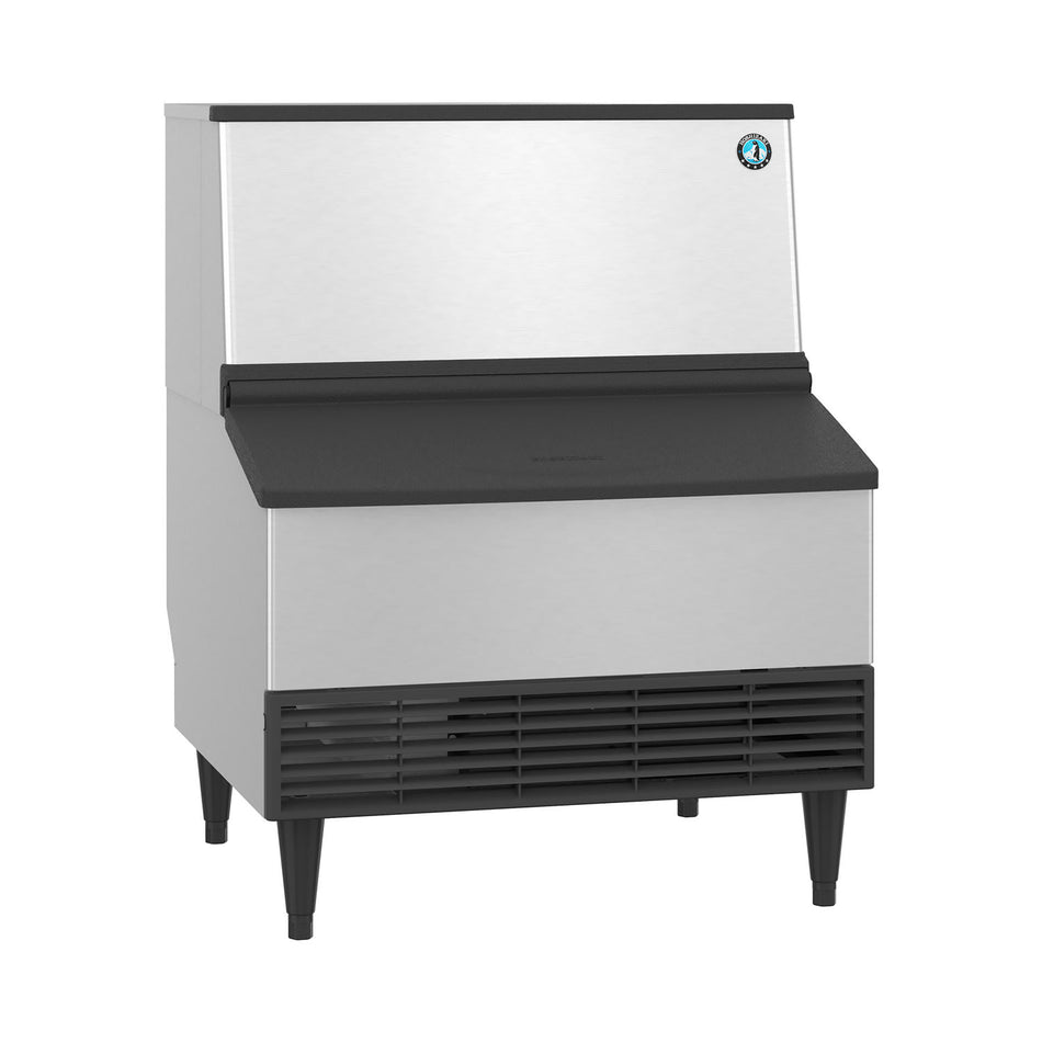 Hoshizaki KM-301BAK 285 lb/Day Crescent Cube Commercial Ice Machine & Ice Maker with Bin, Air Cooled, 100 lb Storage, 115V
