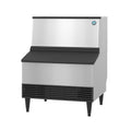 Hoshizaki KM-301BWJ 285 lb/Day Crescent Cube Commercial Ice Machine & Ice Maker with Bin, Water Cooled, 100 lb Storage, 115V