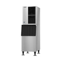 Hoshizaki KM-322MAK/B-300SF 489 lb/Day Crescent Cube Commercial Ice Machine & Ice Maker with Bin, Air Cooled, 300 lb Storage, 115V