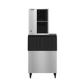 Hoshizaki KM-322MAK/B-500SF 489 lb/Day Crescent Cube Commercial Ice Machine & Ice Maker with Bin, Air Cooled, 500 lb Storage, 115V
