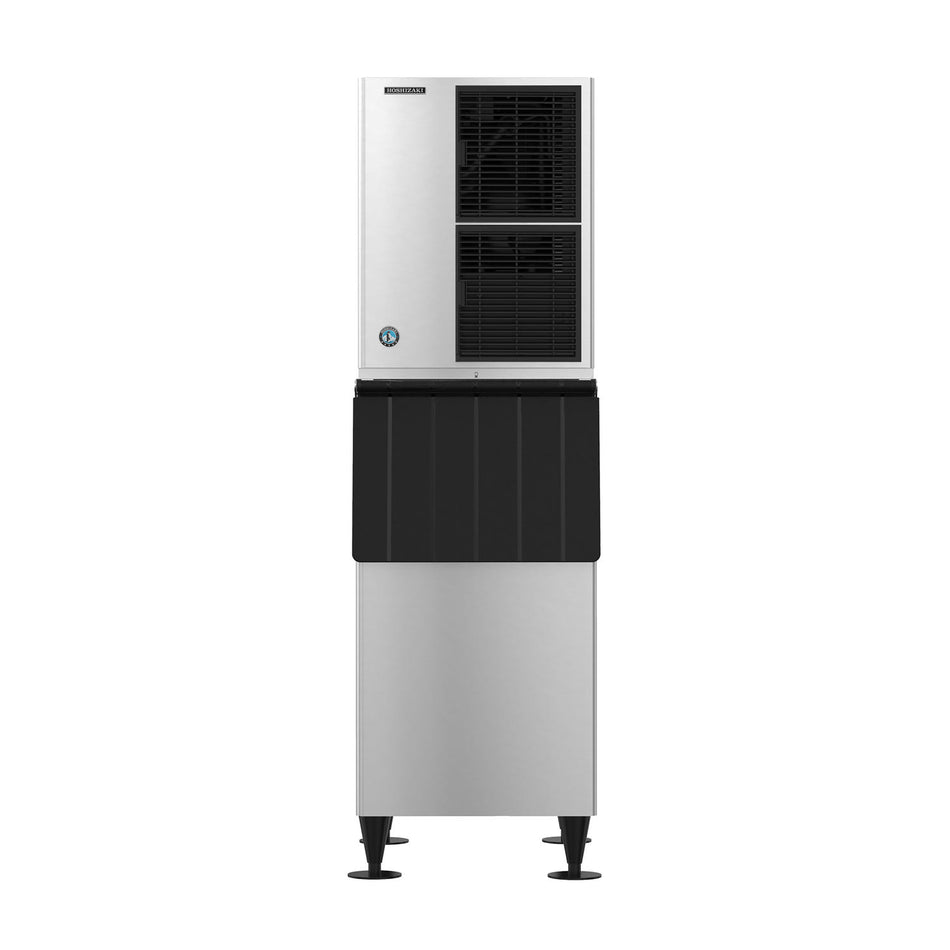 Hoshizaki KM-522MAK/B-300SF 548 lb/Day Crescent Cube Commercial Ice Machine & Ice Maker with Bin, Air Cooled, 300 lb Storage, 115V